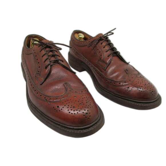 Nettleton Pebbled Leather Brogue Wingtip Derbys Mens Size US 9 - Picture 1 of 12